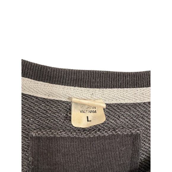 Women Size Large Minnesota NFL Vikings Gray Warm Sweatershirt Pullover Fan Gift - Picture 6 of 12